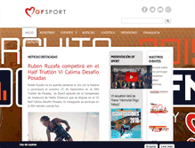 Tablet Screenshot of ofsport.es